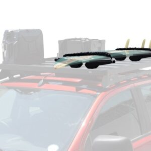 Suporte de pranchas Front Runner instalado em grade de tejadilho 4x4