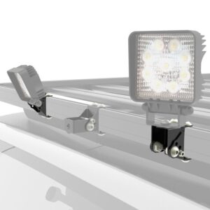 suporte para focos front runner em aço preto para porta-bagagens slimline ii