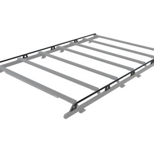 Calhas laterais de expedição Front Runner instaladas num porta-bagagens Slimpro Van Rack