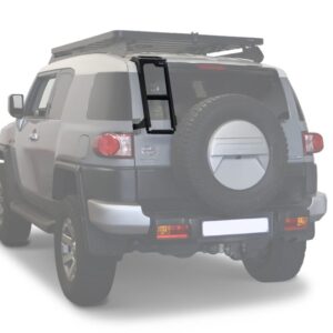 escada de acesso traseira front runner instalada num toyota fj cruiser