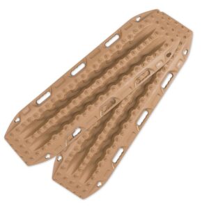 Par de pranchas de desatasco Front Runner MAXTRAX MKII cor Desert Tan para resgate 4x4